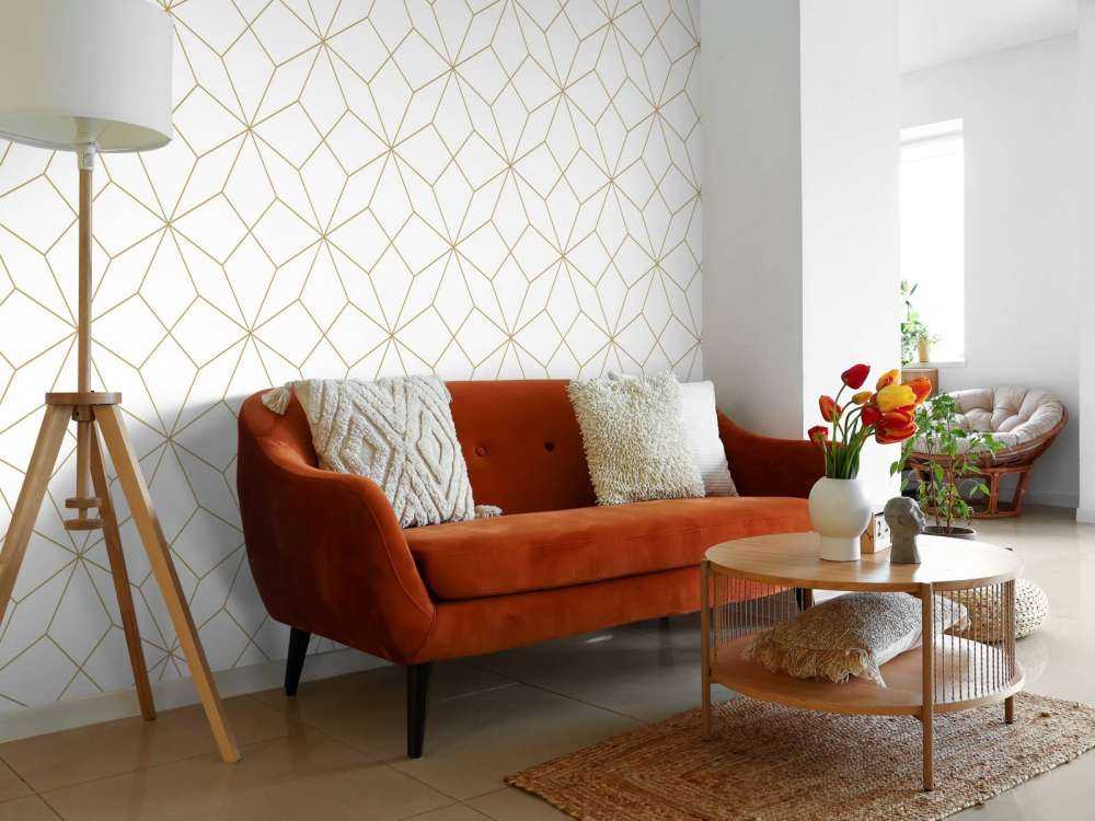 Abstrakte goldene Linien