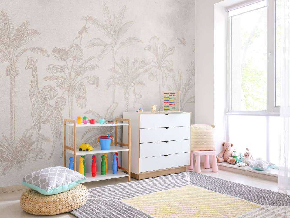 Tropisches Tier Dschungel taupe