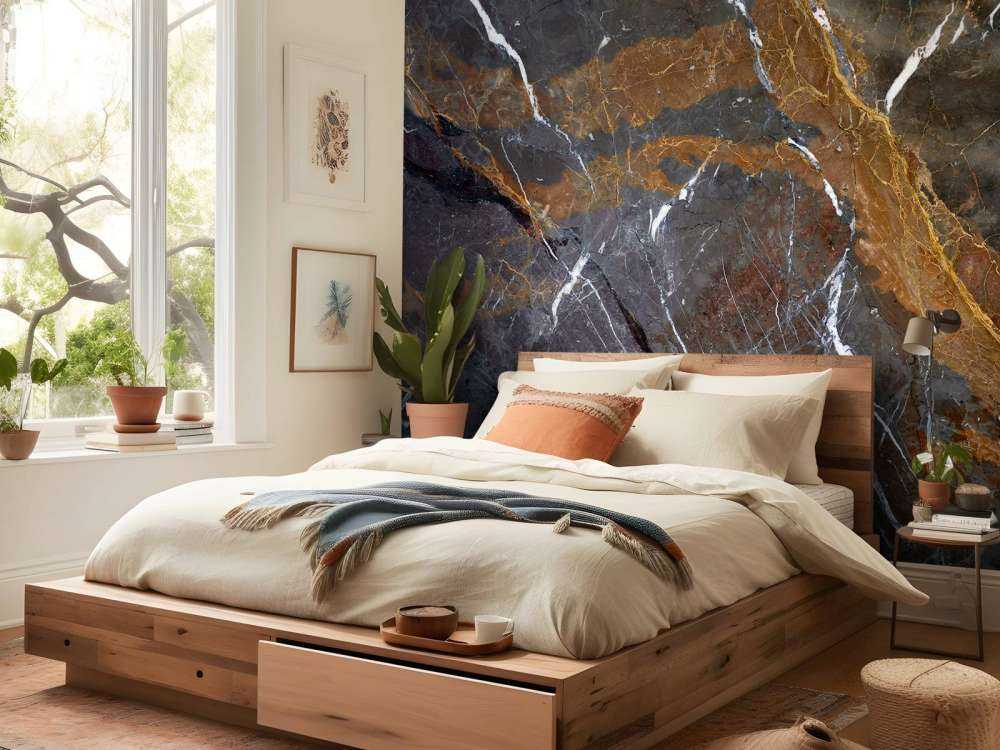 Marmor mit feinen Linien