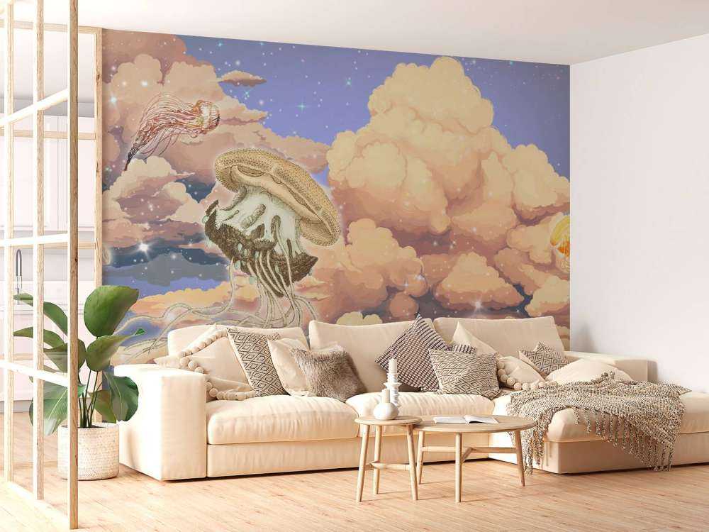 Quallen in den Wolken