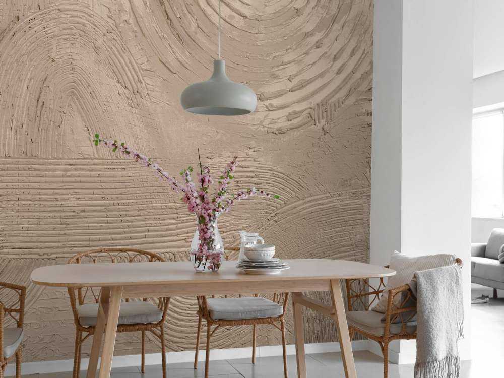 Strukturen und Formen in Taupe