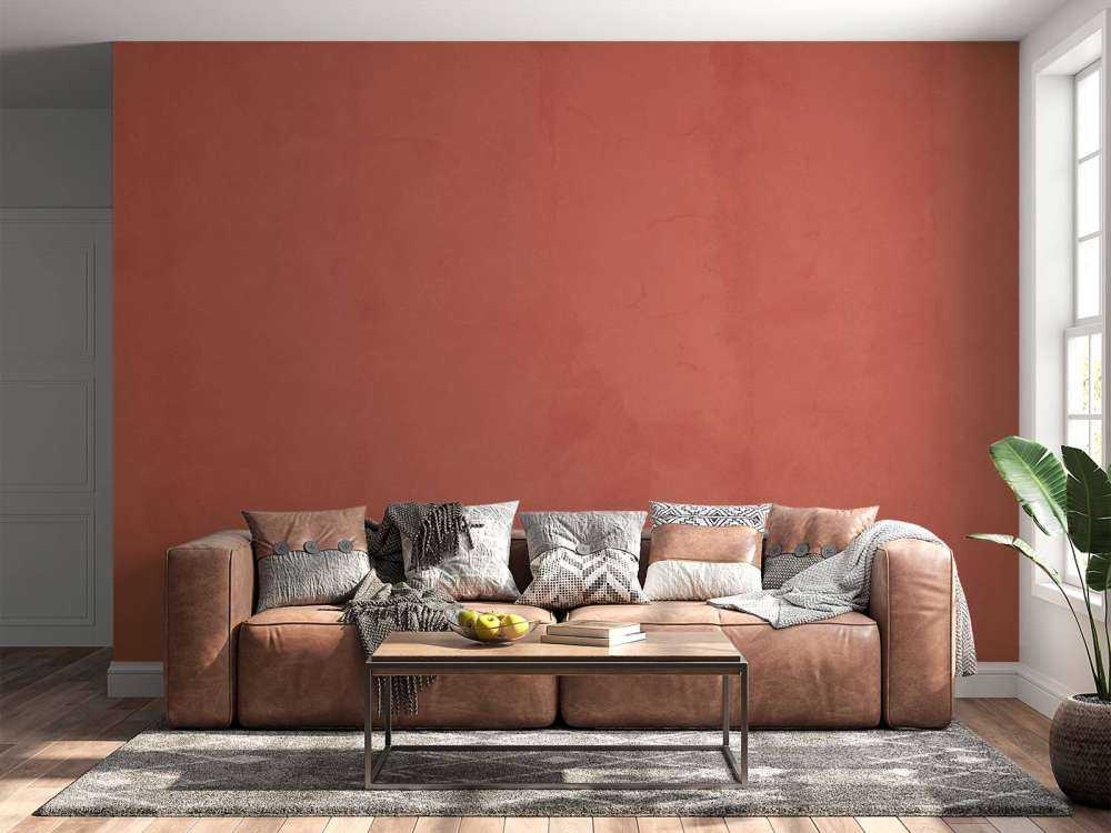 Verfärbter roter Beton