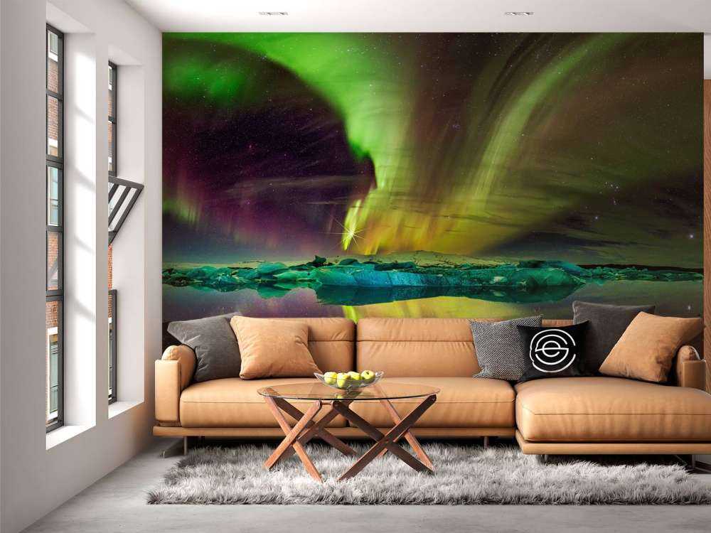 Nordlicht in Jökulsárlón
