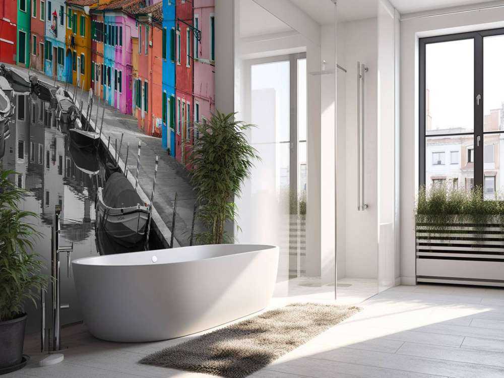 Bunte Fischerhäuser