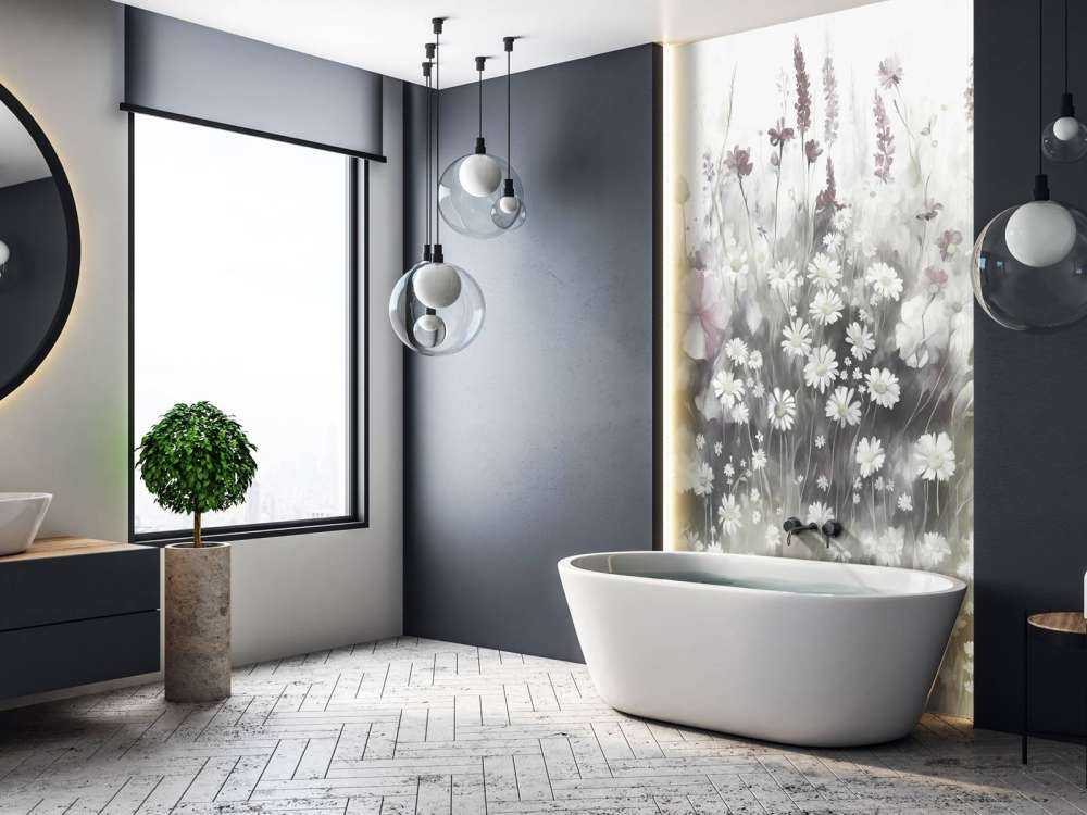 Üppiges Grün des Sommerkohle