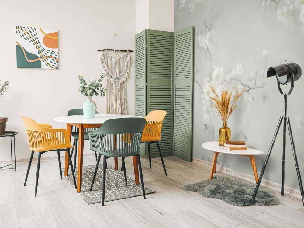 Liebliche Zweige von Blumen Grün