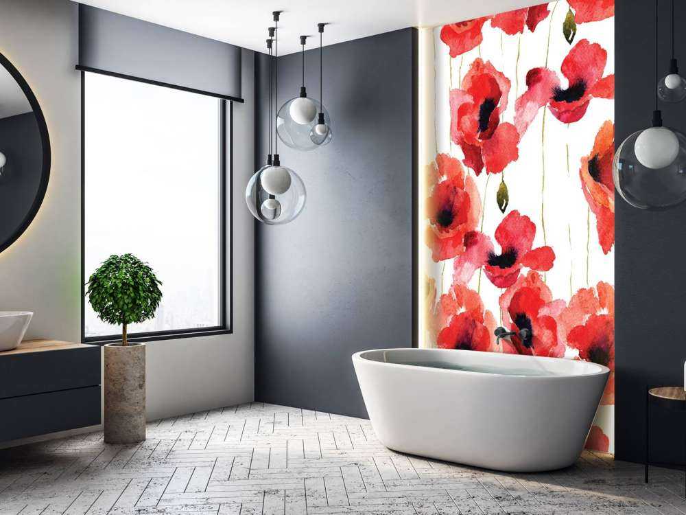 Mohnblumen aus Aquarellfarbe