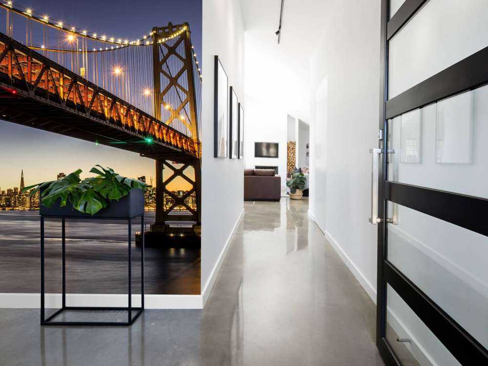 Bay Bridge mit Licht