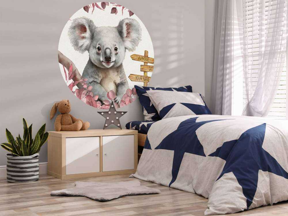 Baby-Koala im Dschungel rosa