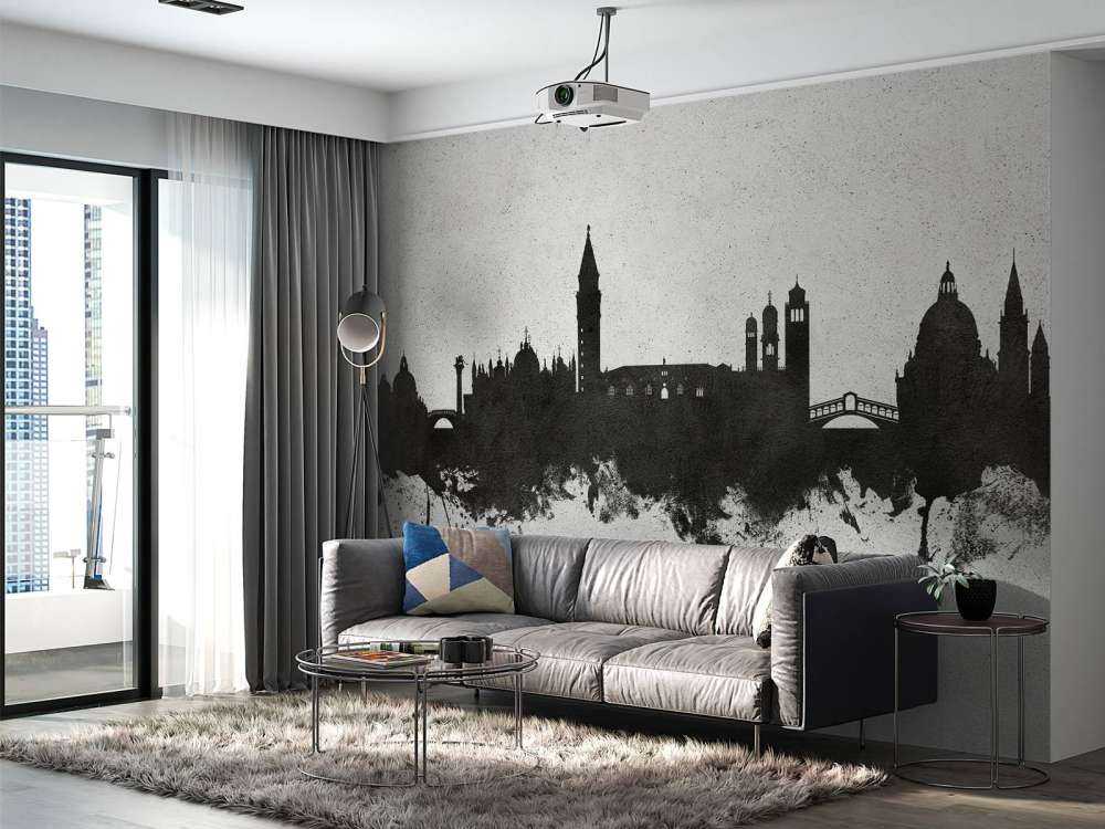 Aquarell-Skyline, Venedig