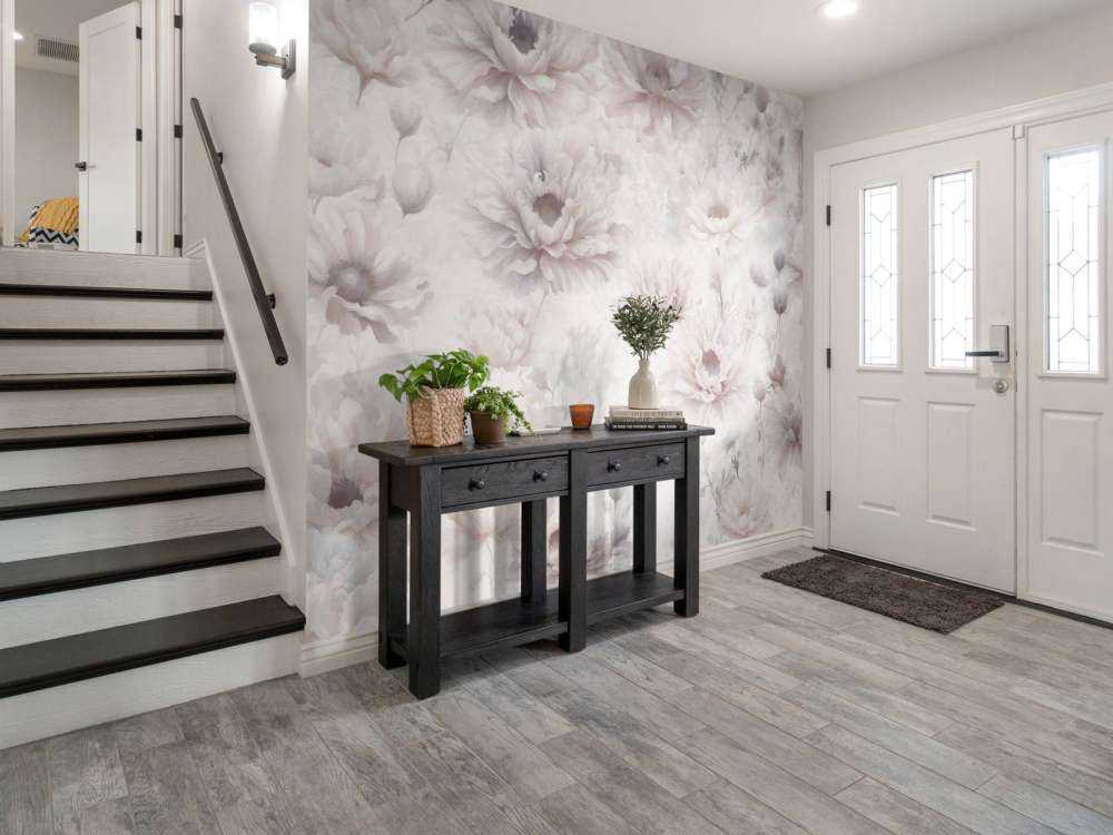 Romantische Wand Orange