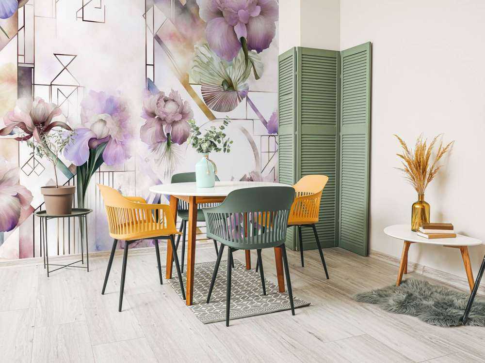 Aquarellgeometrie Rosa