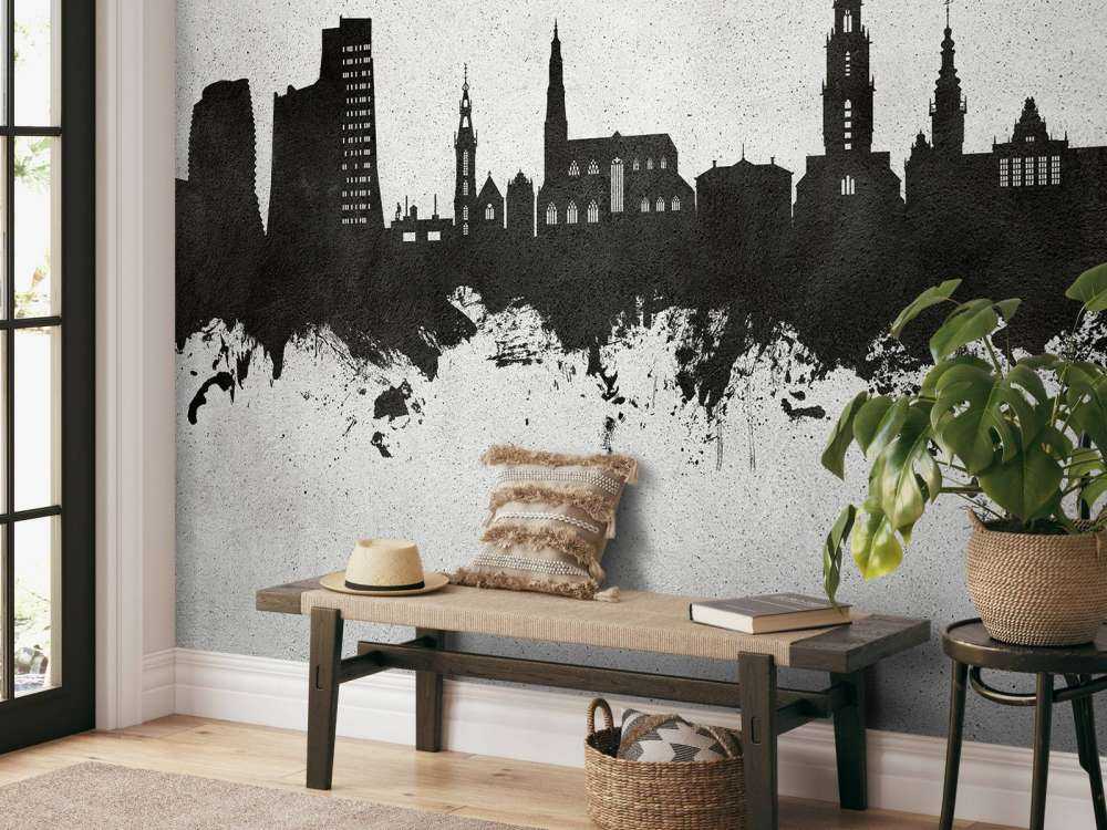 Aquarell-Skyline, Groningen