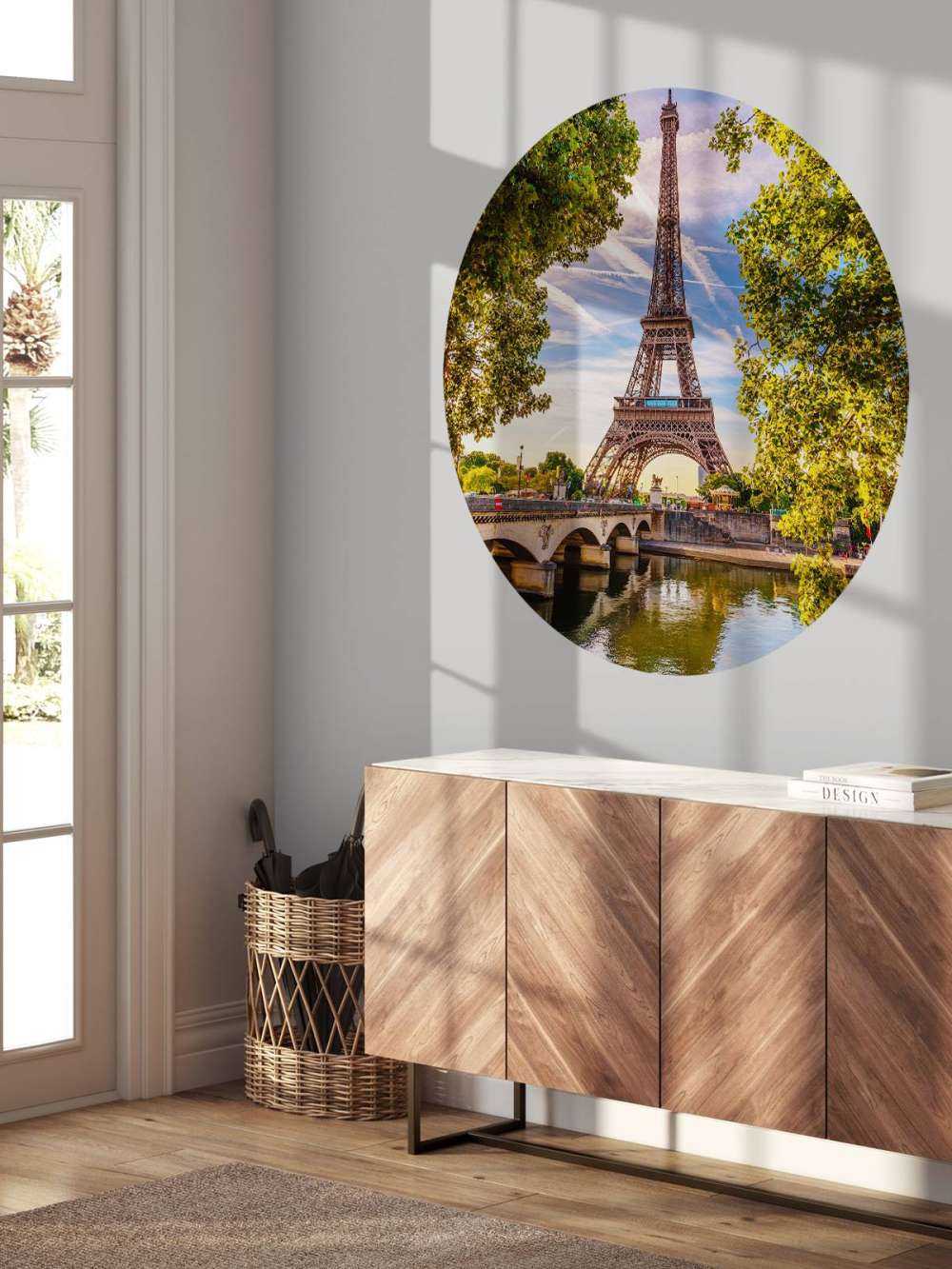 Der Eiffelturm und die Seine