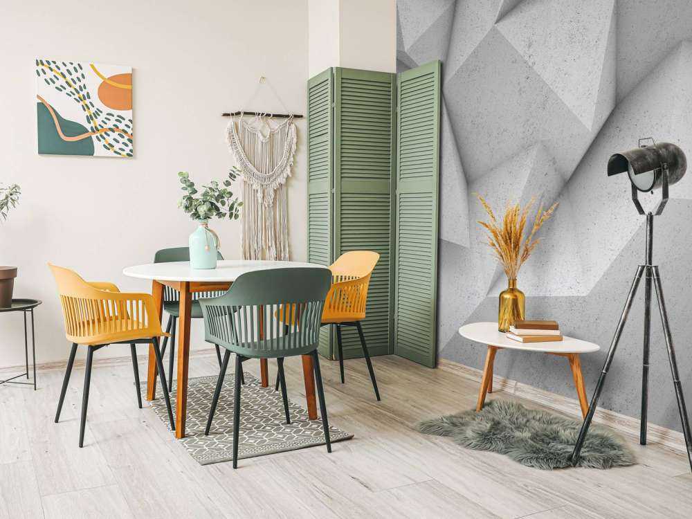 Eckiger 3D-Beton