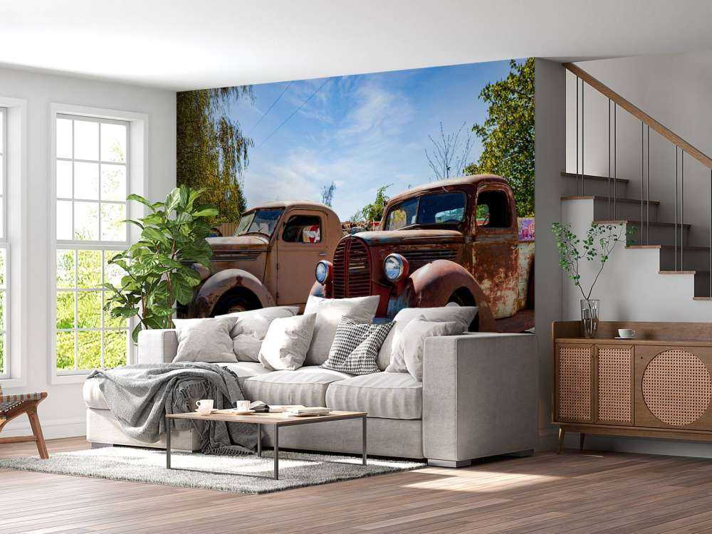 Verrostete alte Lastwagen