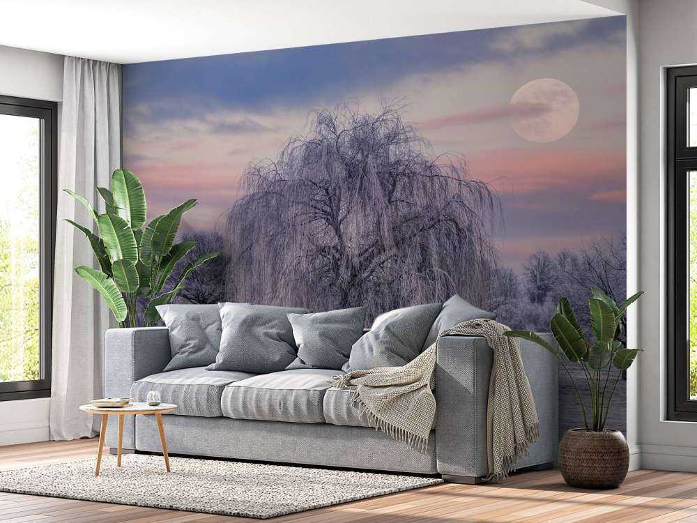 Mit Frost bedeckter Baum