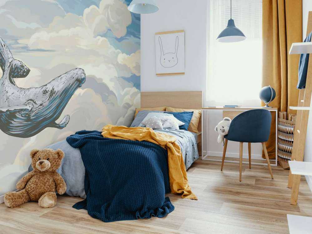 Walfisch durch die Wolken