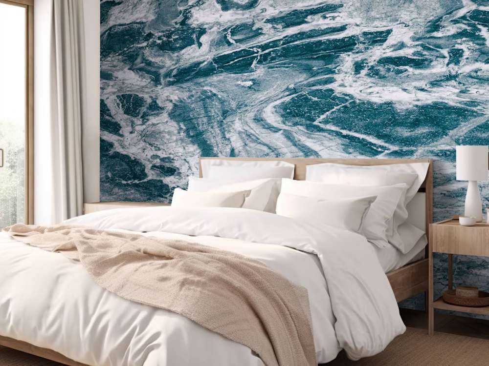 Blauer abstrakter Marmor