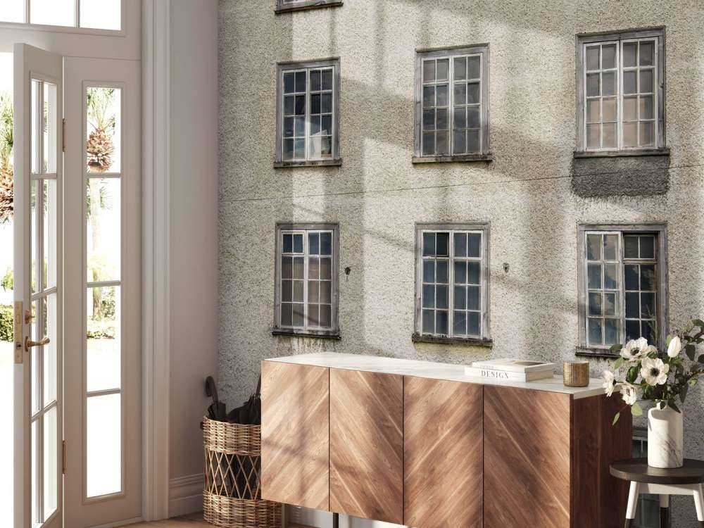 Fassade einer alten Fabrik