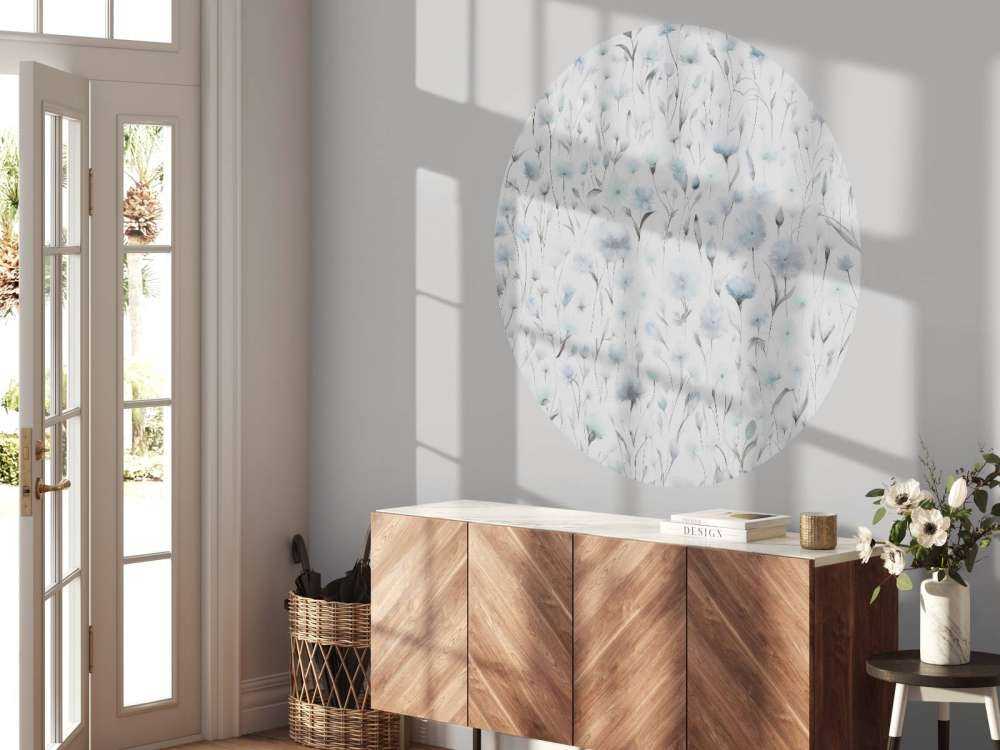 Kornblumen und Feldgräser Blau