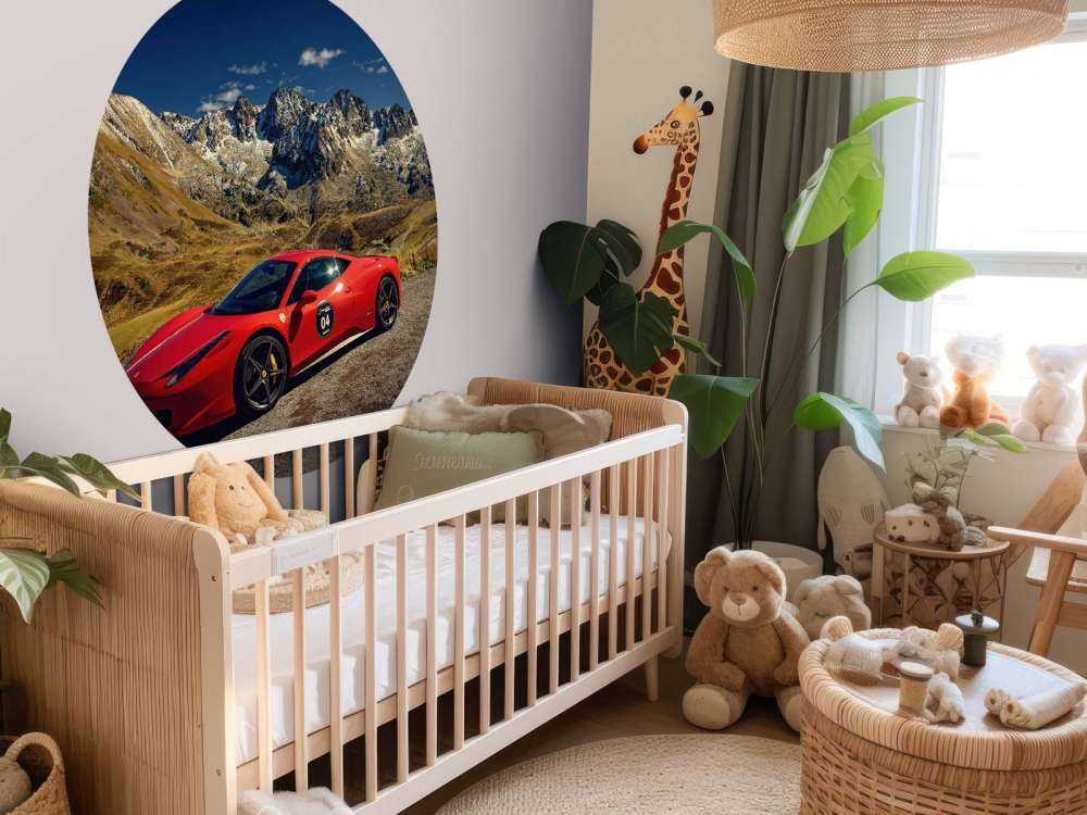 Ferrari 458 mit Alpentoppen