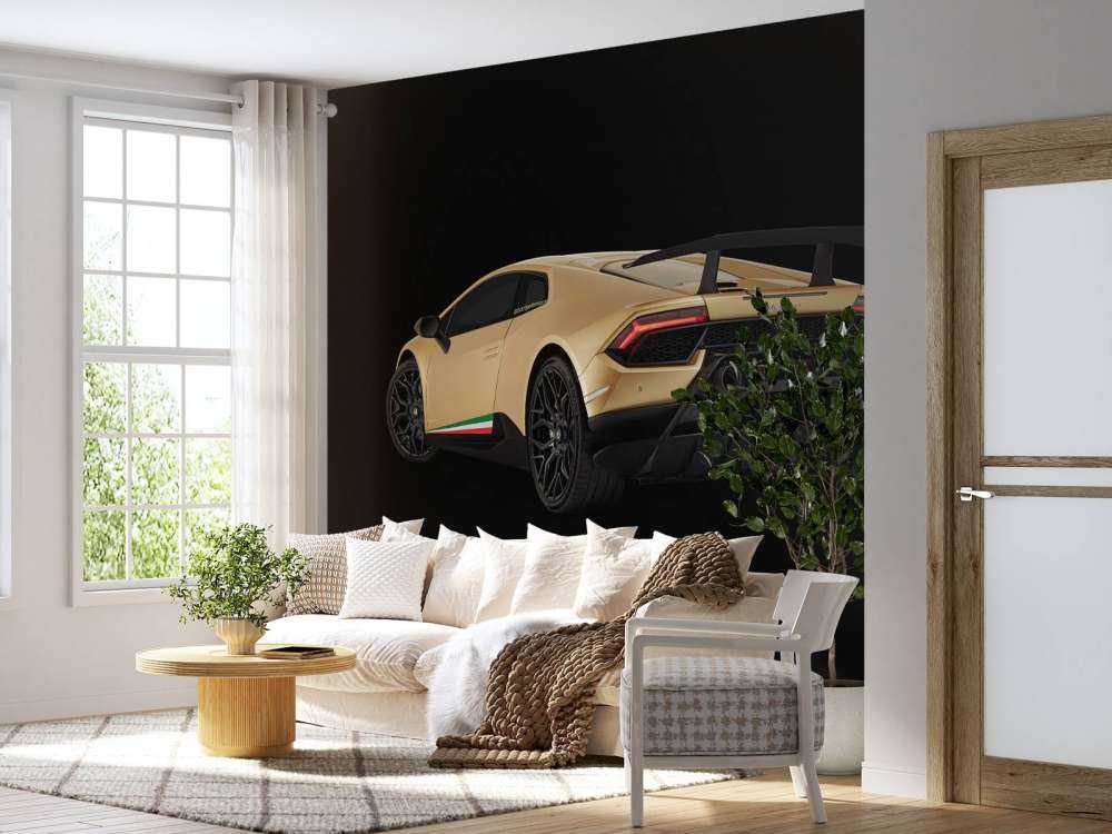 Lamborghini Huracán - Linke hintere Seite, schwarz