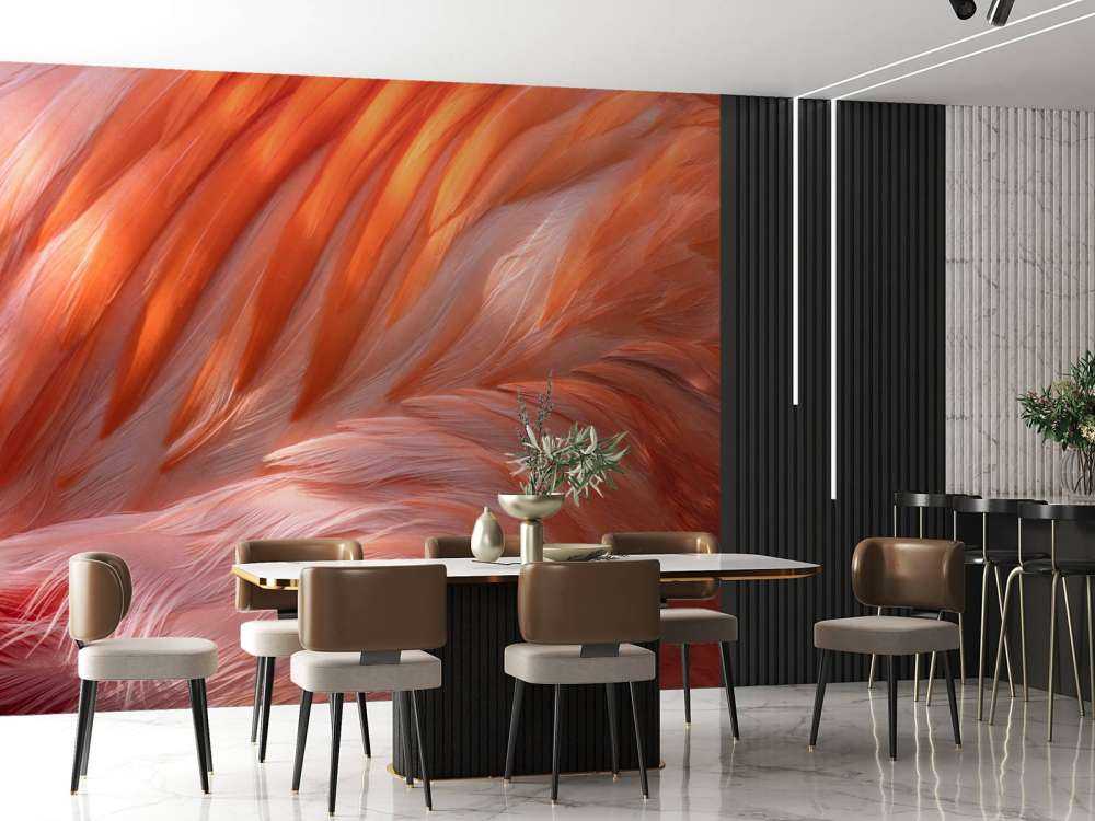 Flamingo-Federn