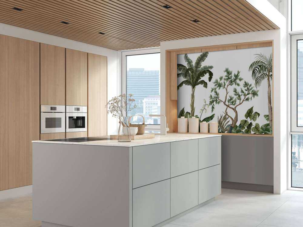 Dschungellandschaft mit Palmen