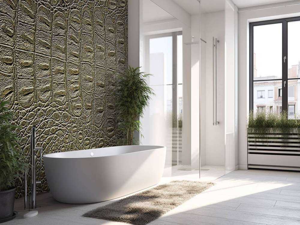 Haut eines Krokodils