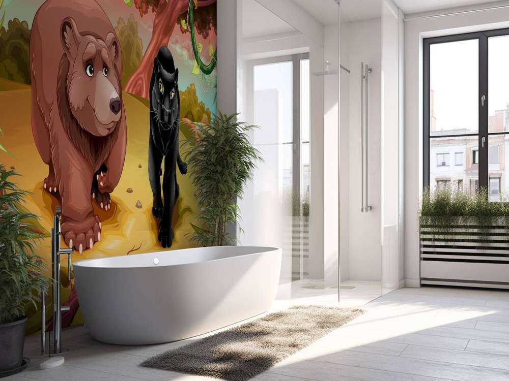 Freundliche Dschungeltiere