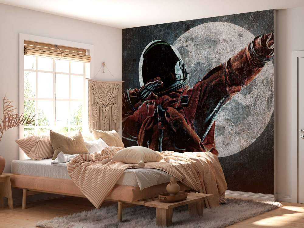 Astronaut beim Tupfen