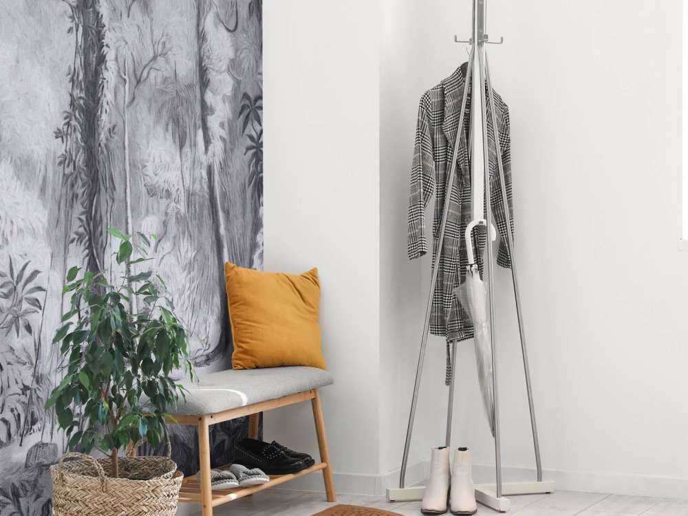 Tropischer Wald - grau