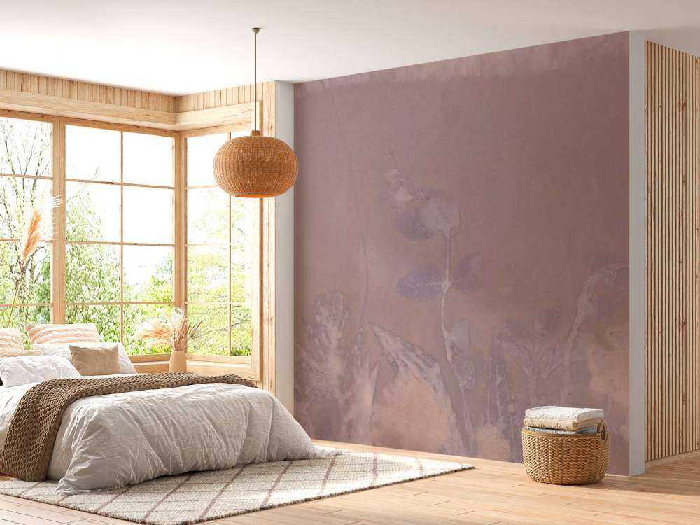 Wilde Geranie und Schneebeere - mauve