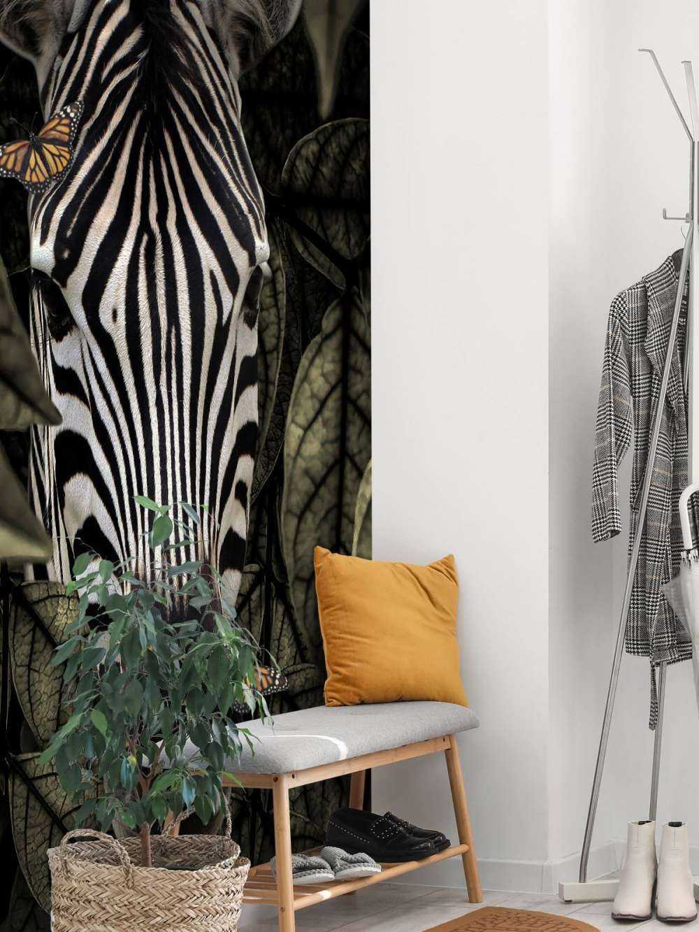 Dschungel Zebra Portrait