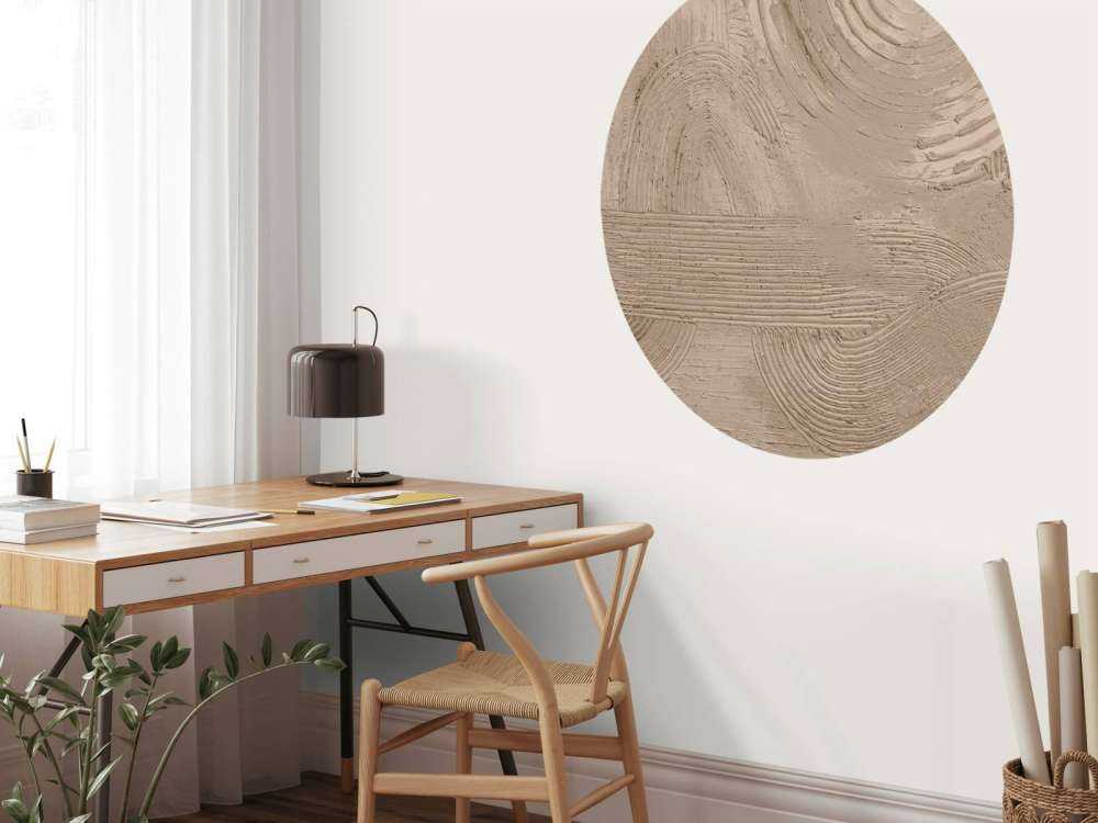 Strukturen und Formen in Taupe