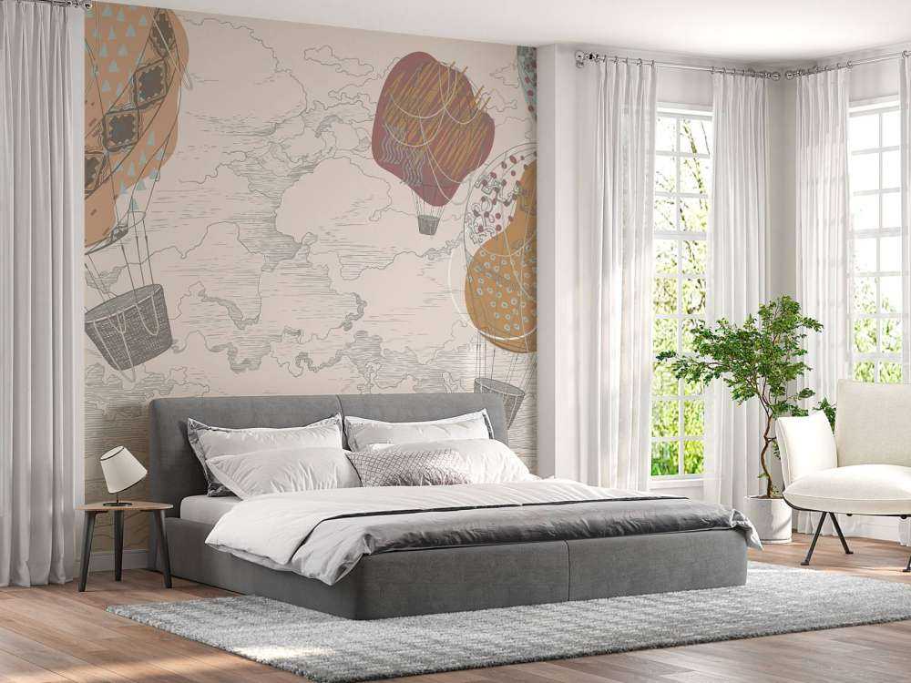 Farbige Heißluftballons