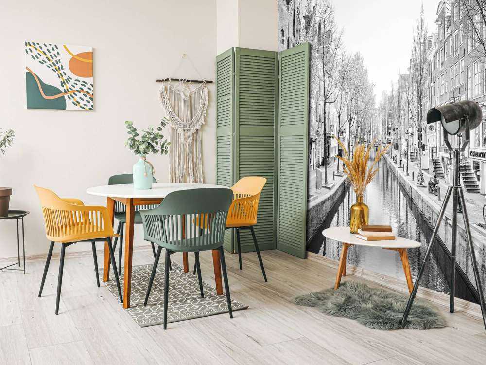 Amsterdam in schwarz-weiß