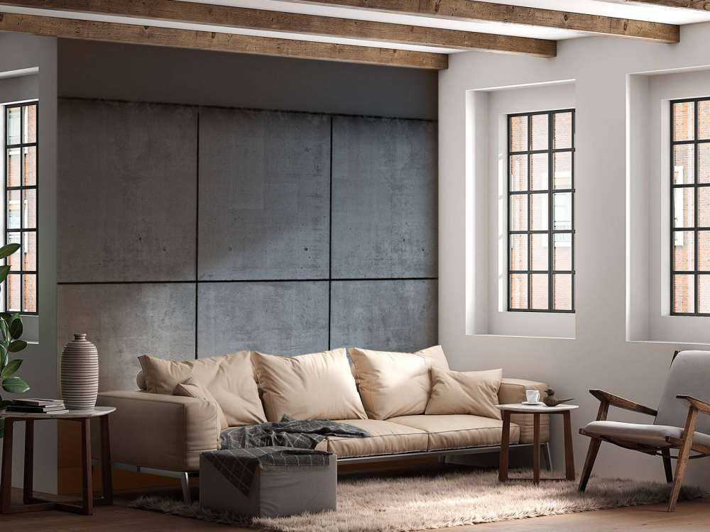 Betonwand mit Boxsack