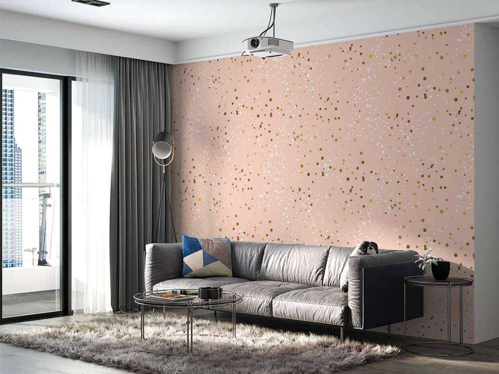 Goldenes Glitzermuster