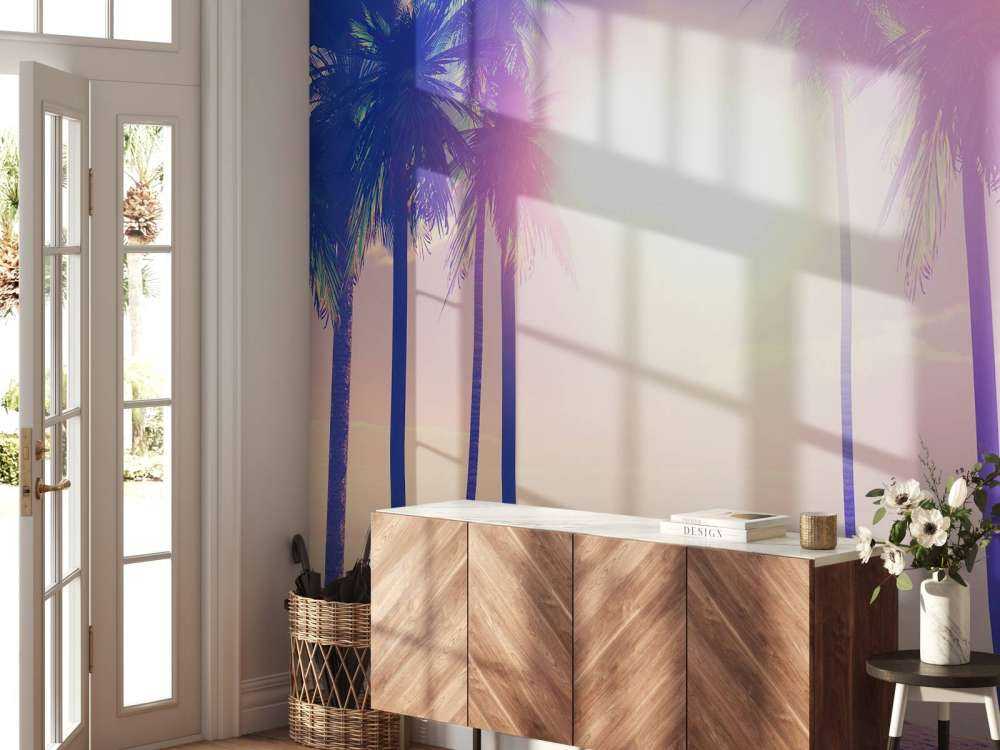 Vintage Palmen und Meer