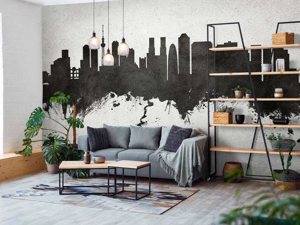 Aquarell-Skyline, Tokio