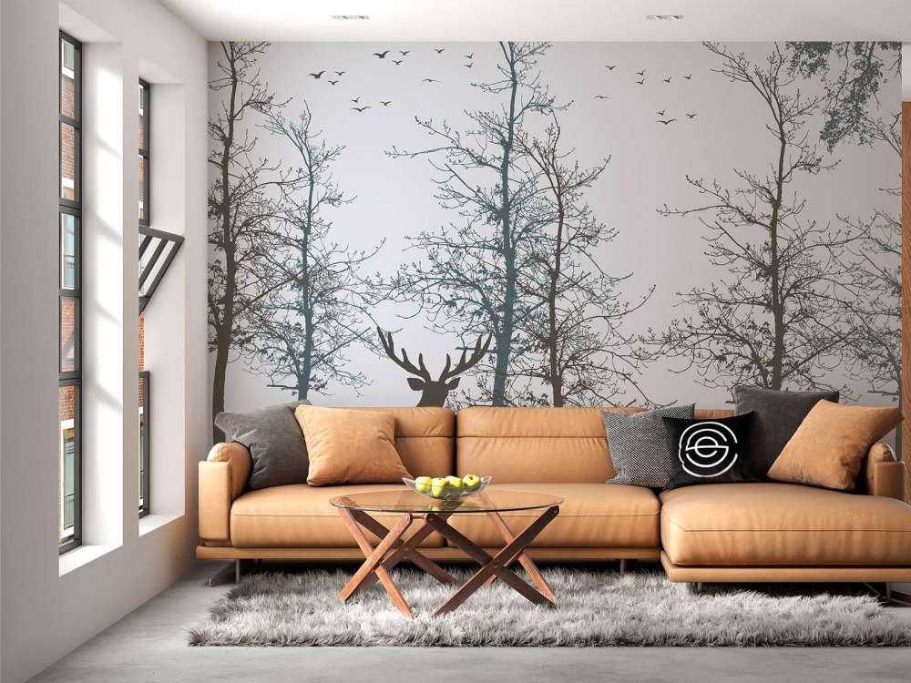 Winter Kontur Wald Stille