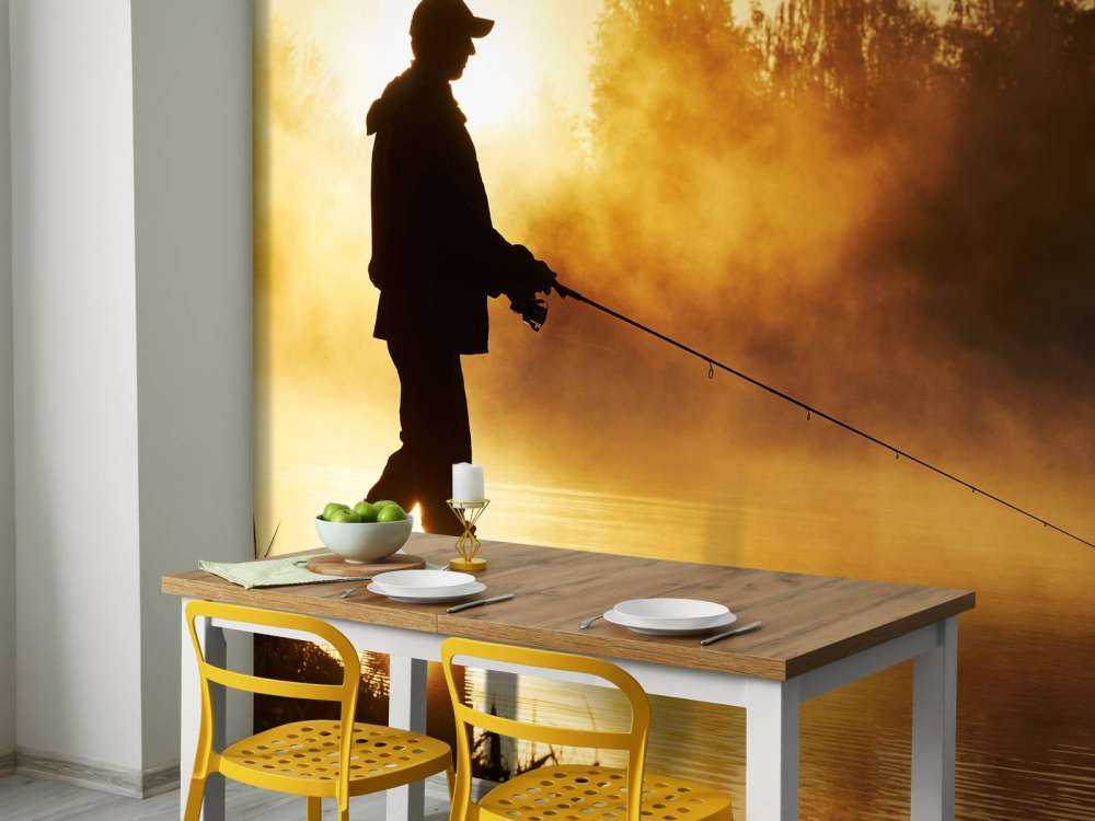 Fischer bei Sonnenaufgang