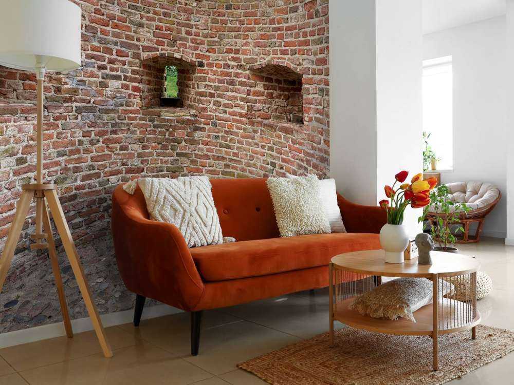 Gebogene Stadtmauer