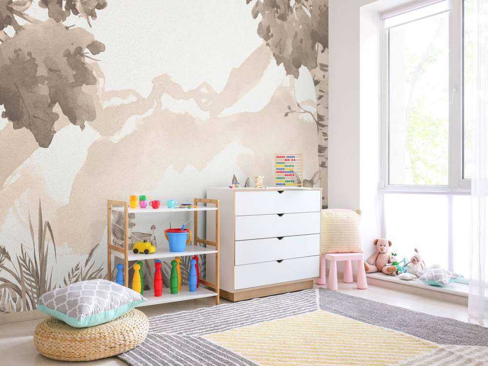 Hirsche in Taupe