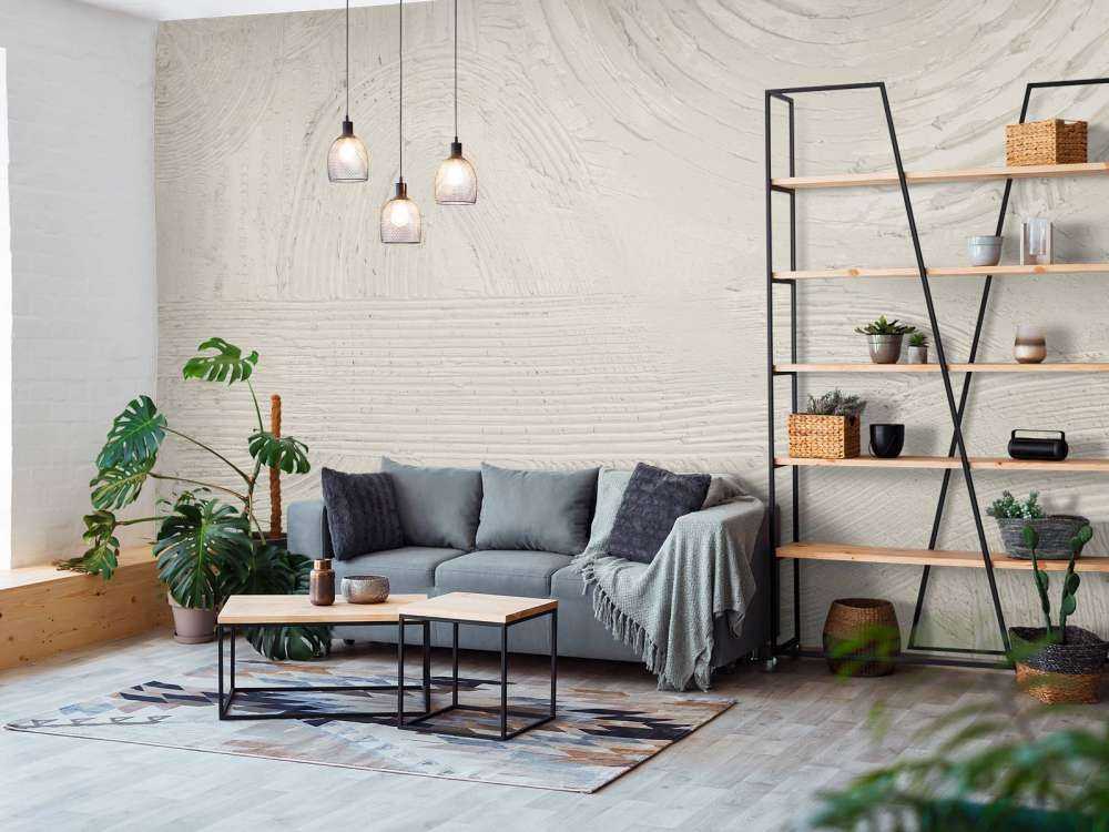 Strukturen und Formen in Off-White