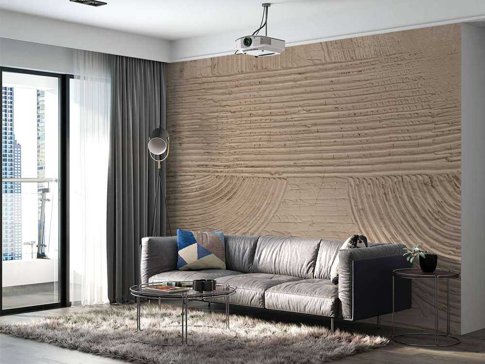 Linien und Strukturen in Taupe