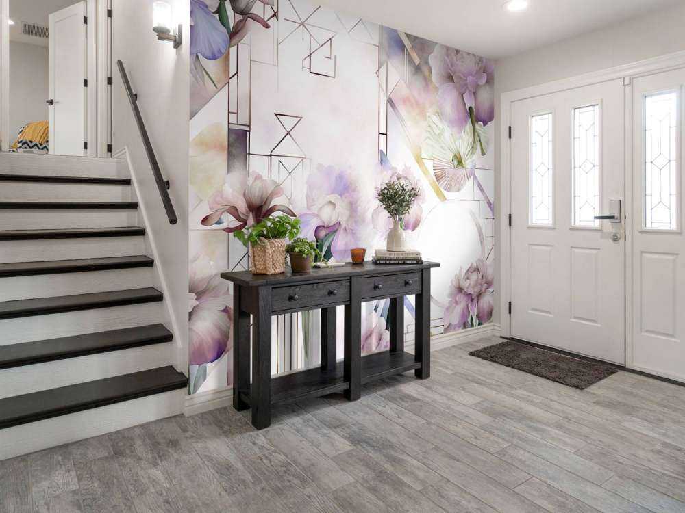 Aquarellgeometrie Rosa