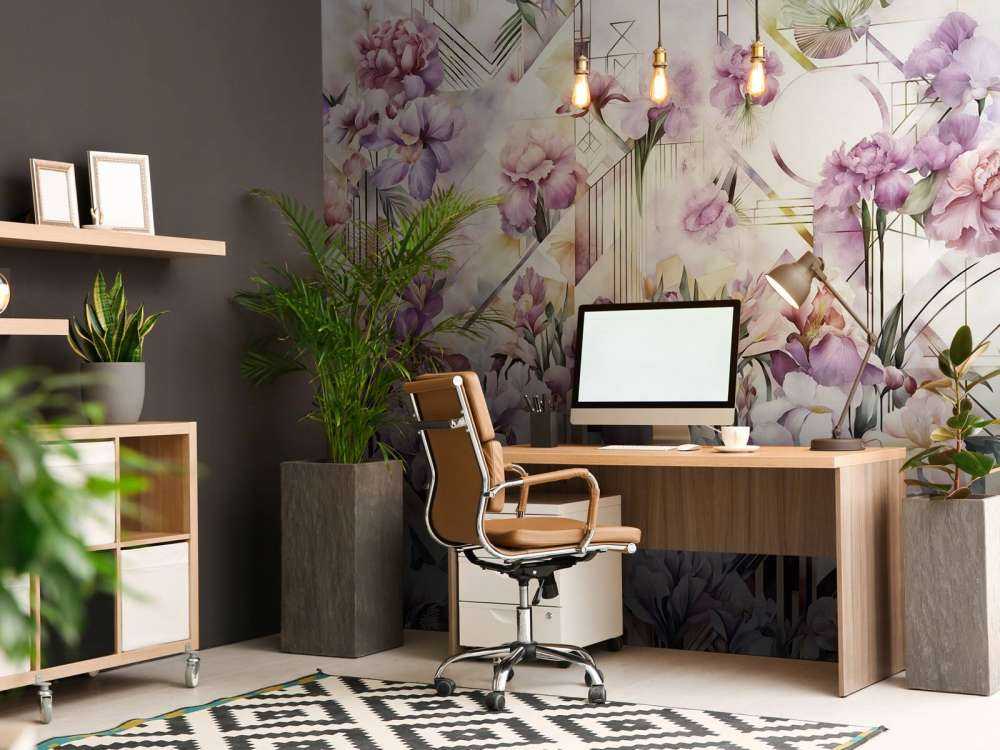 Riesige Aquarell-Iris lila